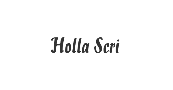Holla Script font thumb